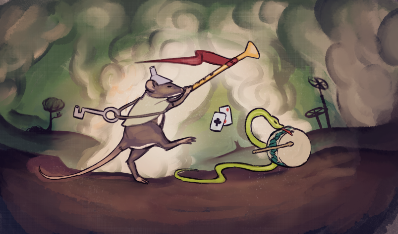 doodle i made of a bruegel style rat
